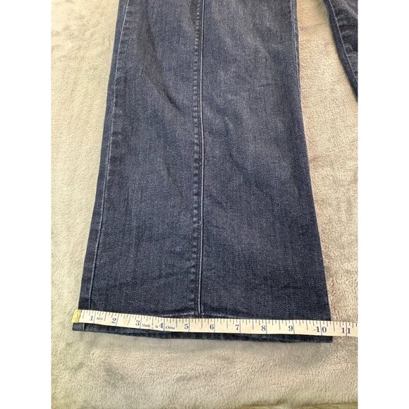 J. Jill Jeans Women's 12 Blue Dark wash Denim Full Leg Metropolitan - Picture 6 of 11